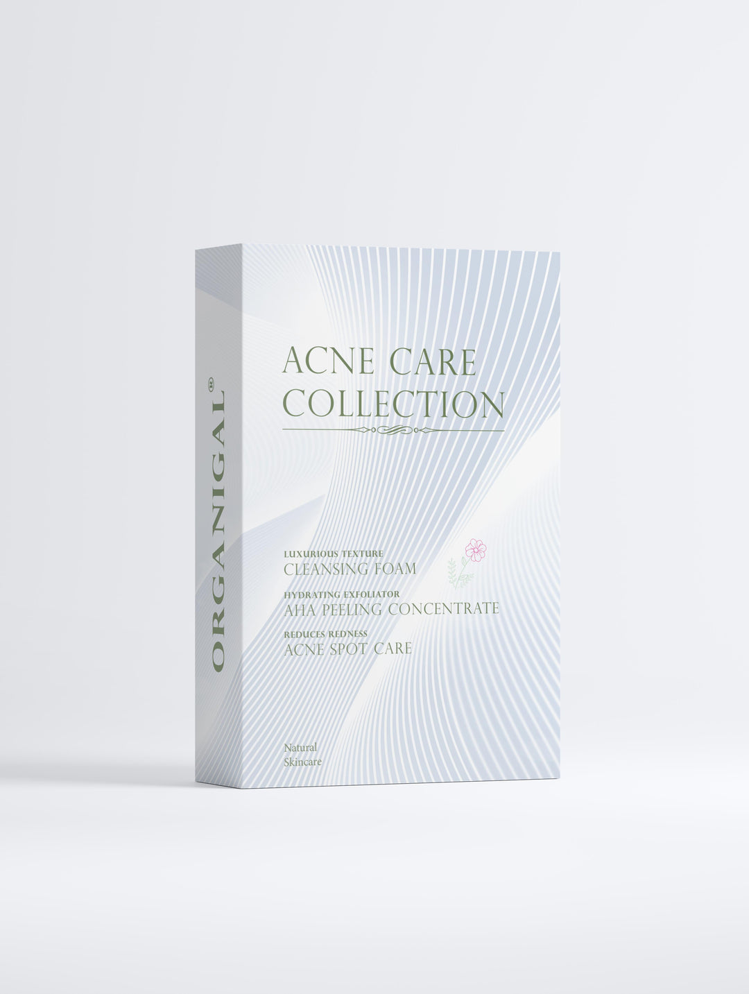 Organigal Acne Care Collection – natural skincare set for clear, balanced, and healthy-looking skin box