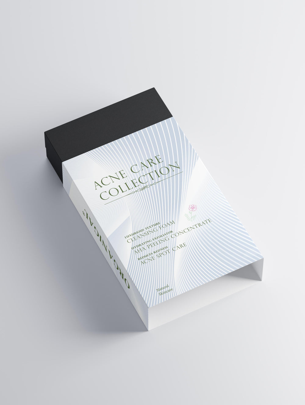 Styled view of the Acne Care Collection by Organigal – gentle yet effective care for acne-prone skin