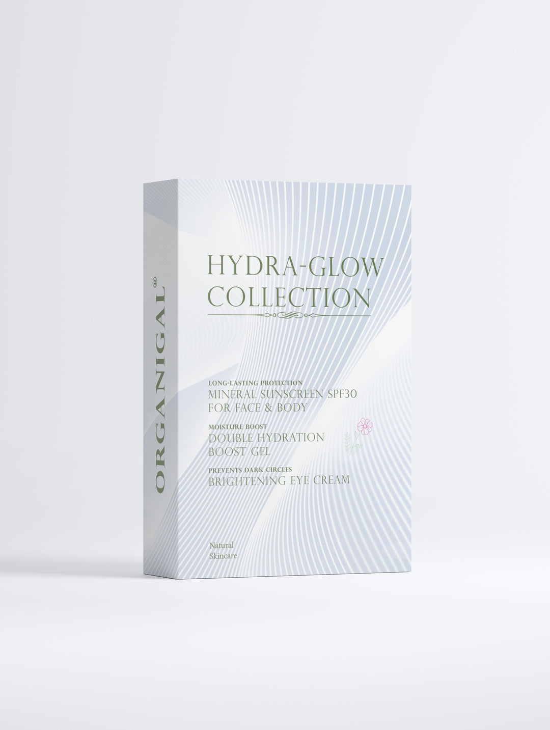 Organigal Hydra-Glow Collection – daily natural skincare set for radiant, deeply hydrated skin