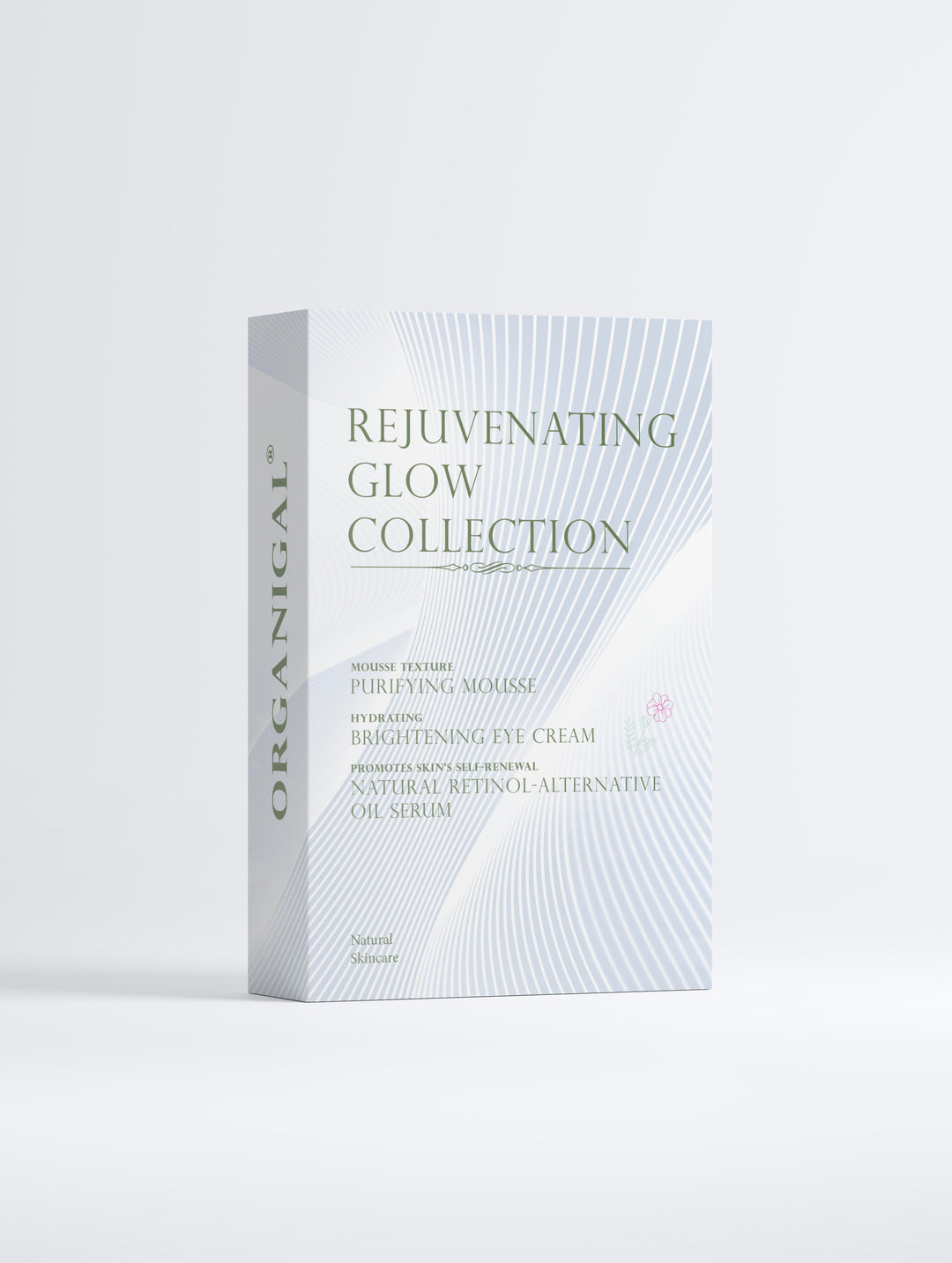 Rejuvenating Glow Collection by Organigal – natural skincare set for refreshed, radiant, and youthful-looking skin