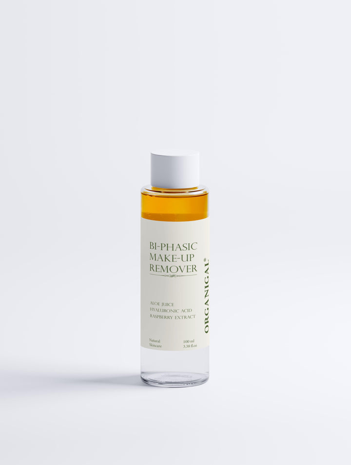 Organigal Timeless Radiance Collection – hydrating and firming skincare make-up-remover bottle